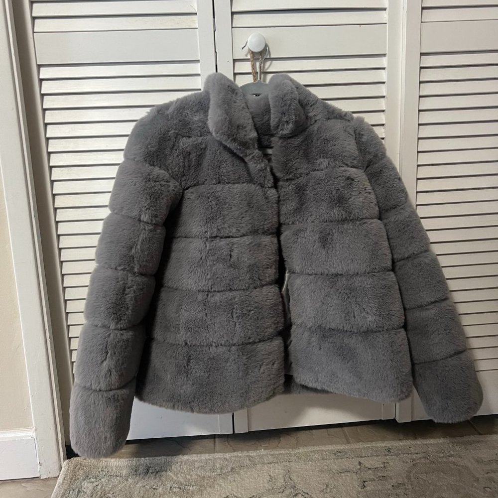Michael Kors Quilted Faux Fur Jacket w/Tags